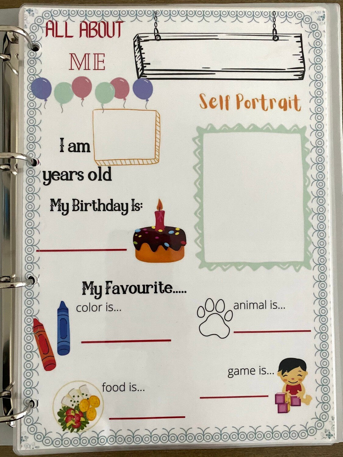 Level 2 Learning Binder for Kindergarten and Early Education: Reading, Writing, and Activity Worksheets