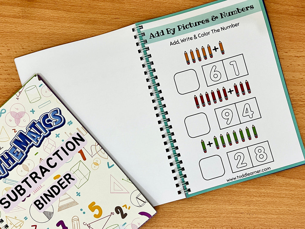Math Addition and Subtraction Practice Set for Kids