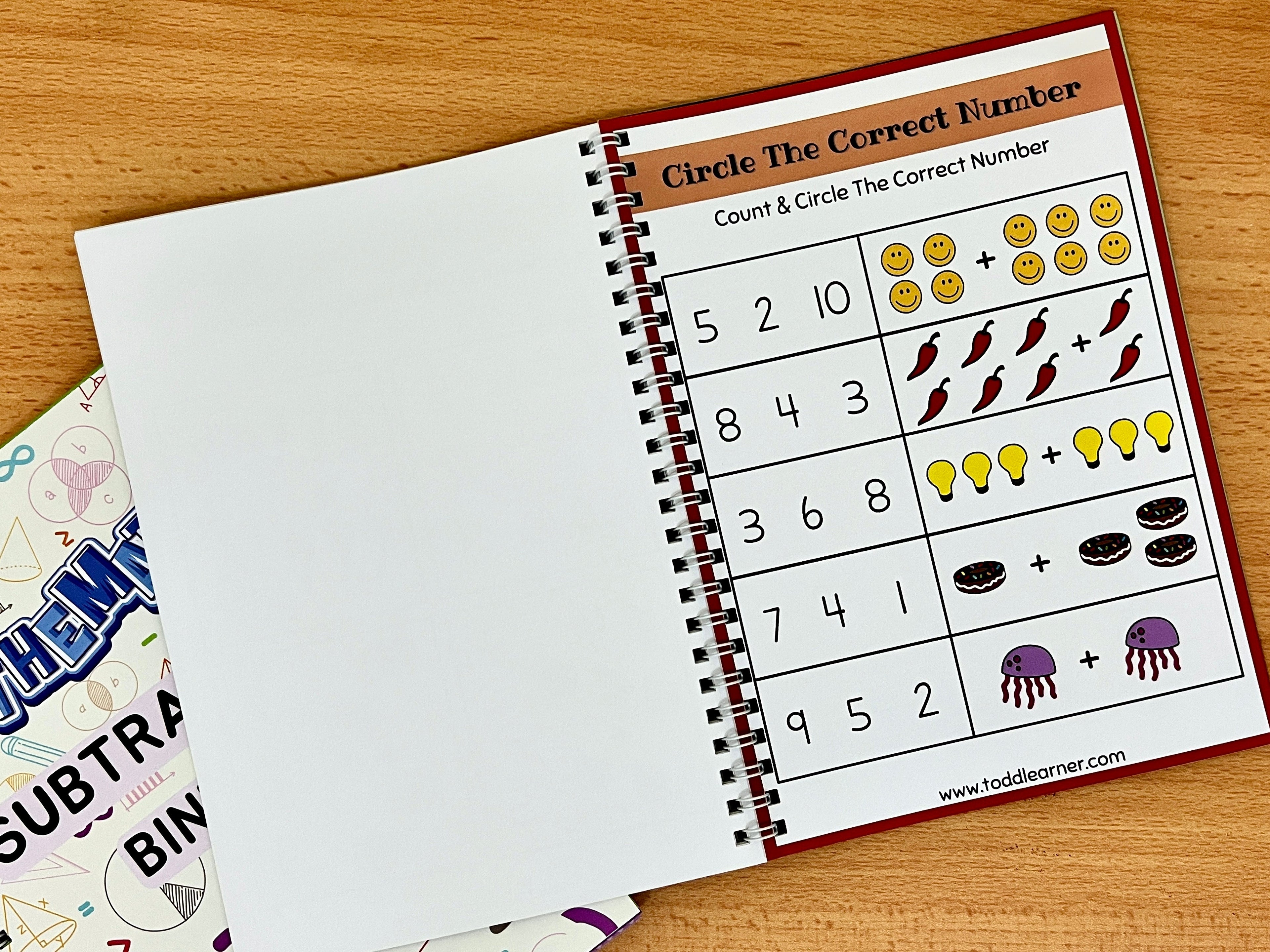 Math Addition and Subtraction Practice Set for Kids