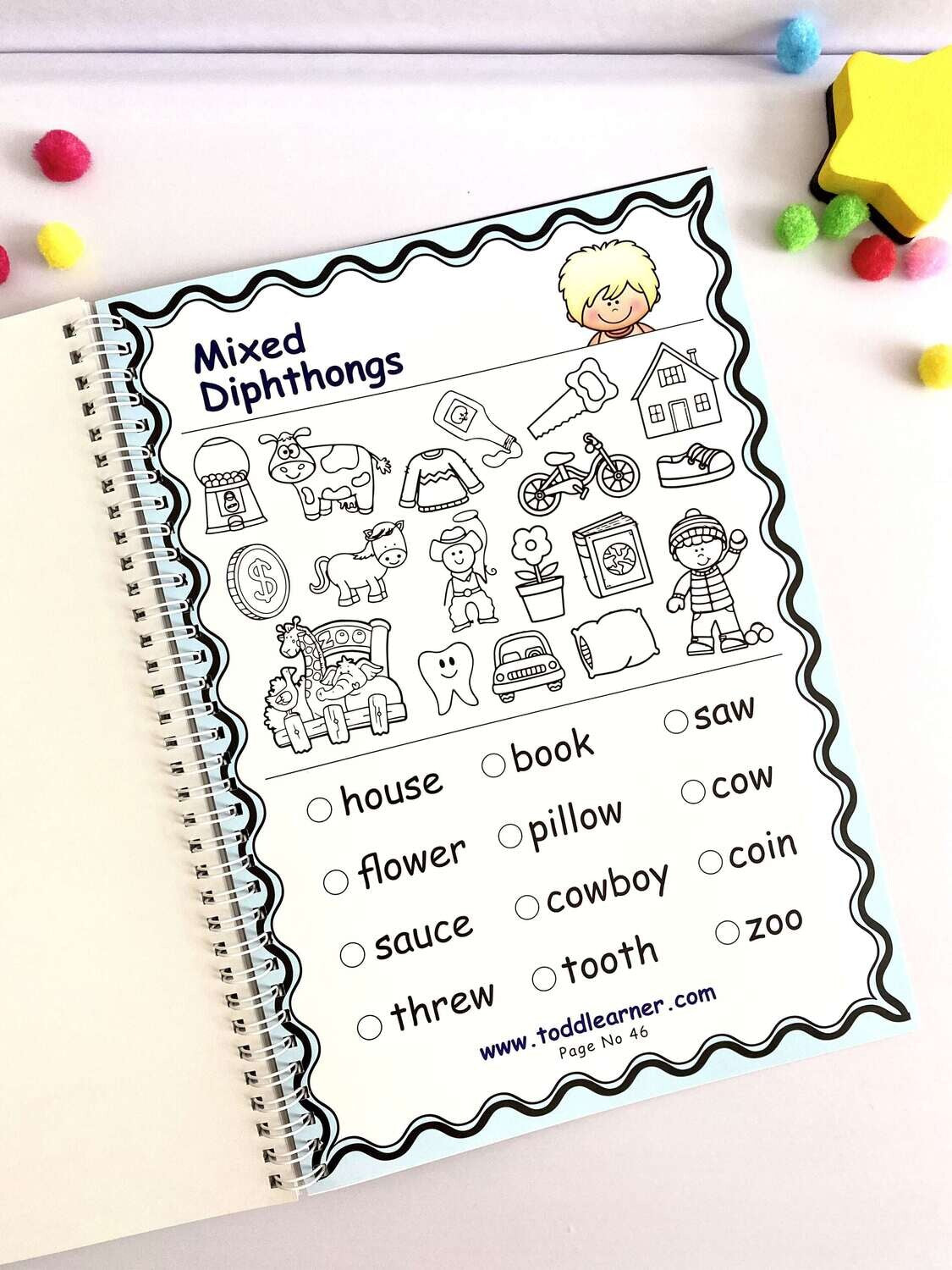 Deals @199 - Phonics Learning Workbook for Kids: Fun Coloring Activities to Master All Phonics Sounds