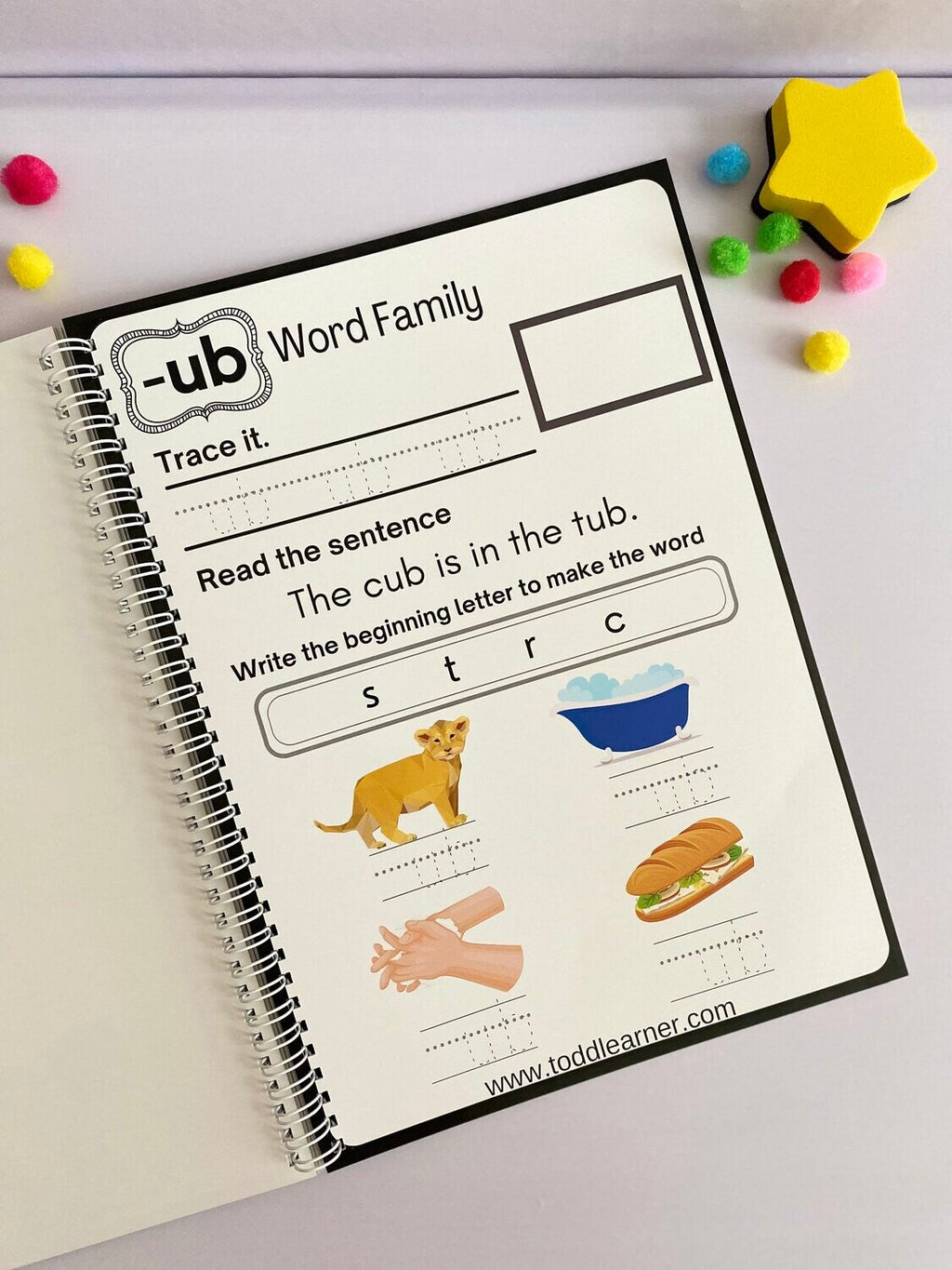 Word Families Learning Book for Kids: Build Early Reading and Phonics Skills