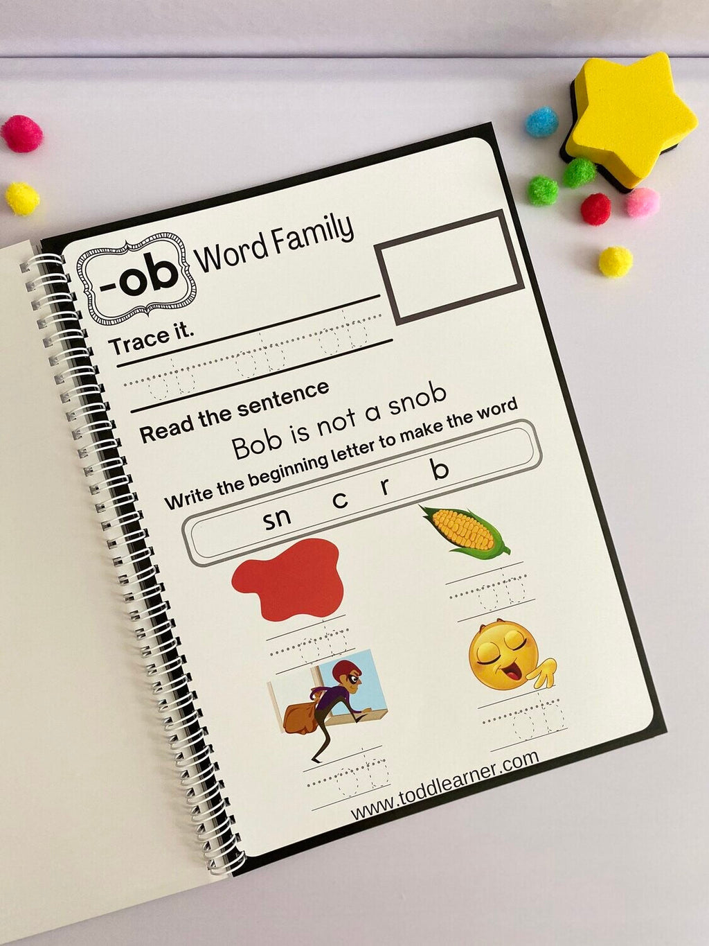 Word Families Learning Book for Kids: Build Early Reading and Phonics Skills