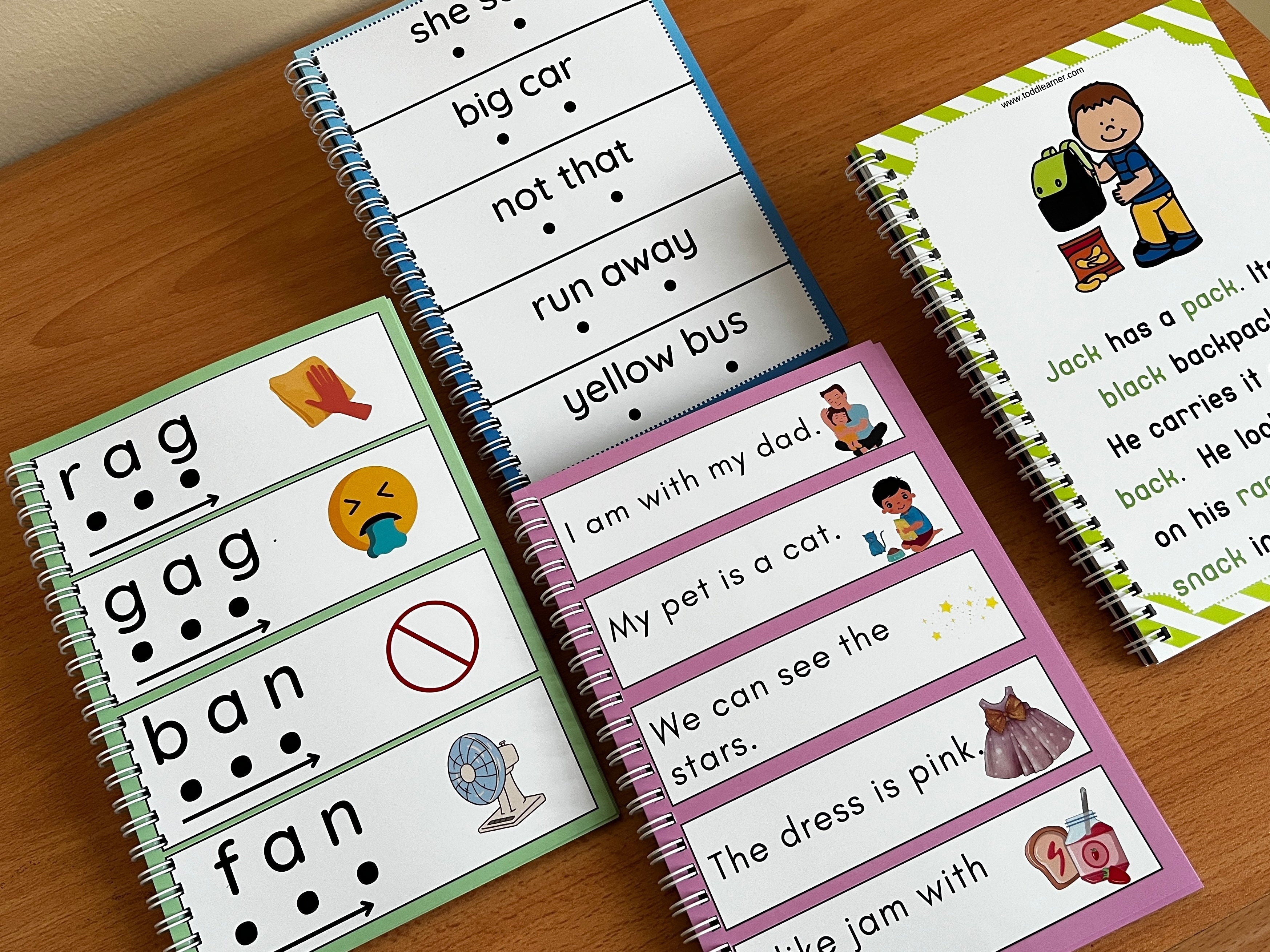 English Early Readers Reading Fluency Books for Kids. 4 Levels