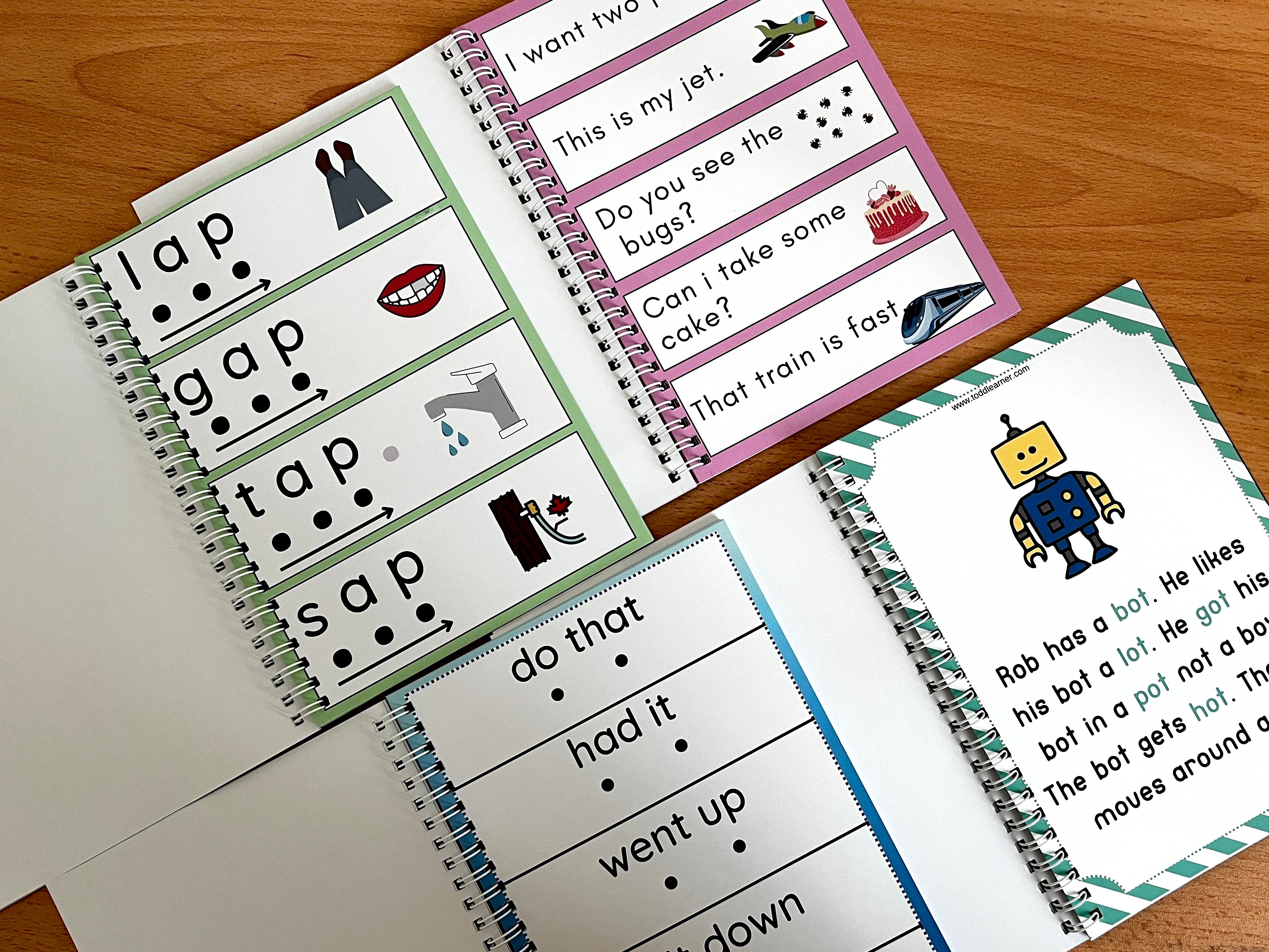 English Early Readers Reading Fluency Books for Kids. 4 Levels