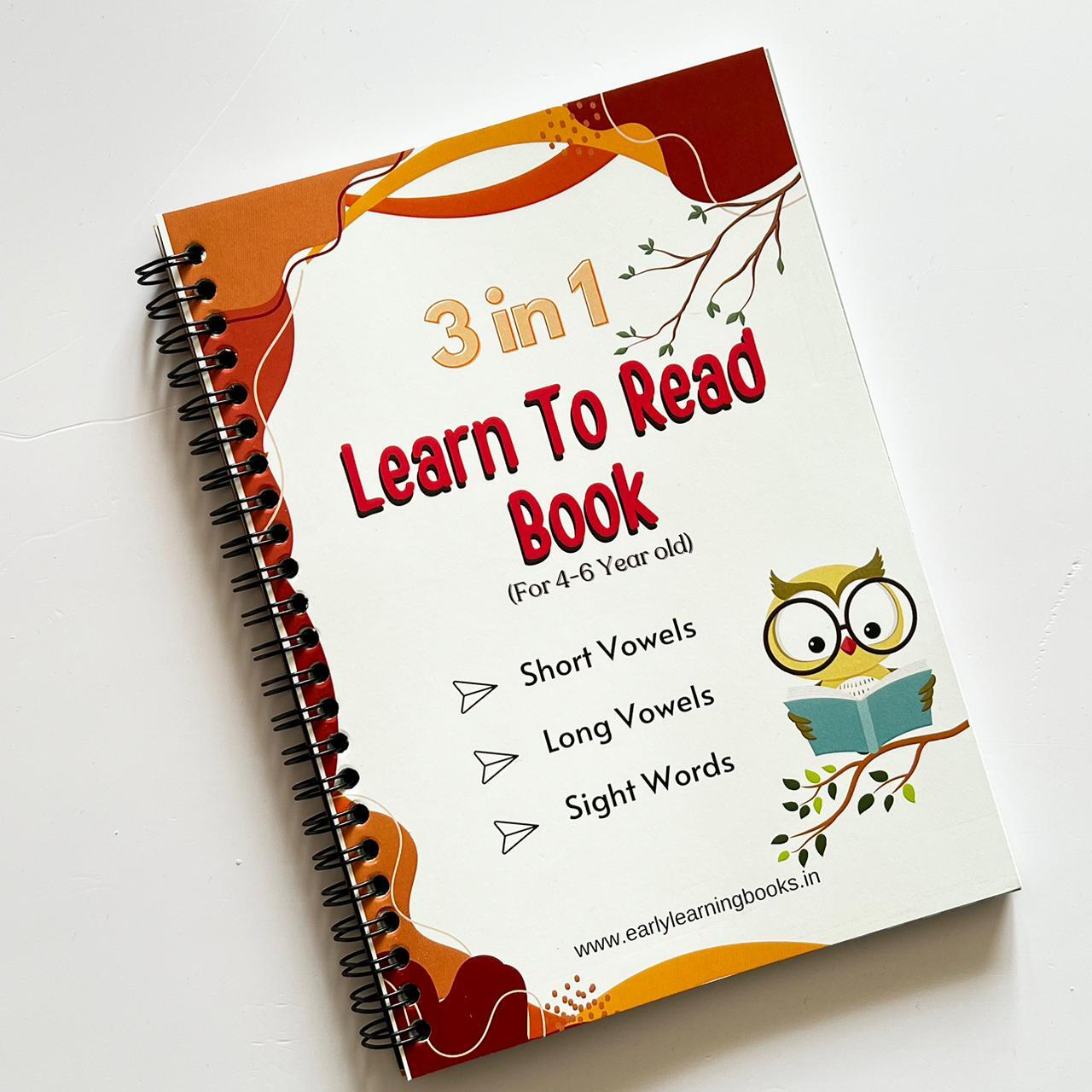 Deals @149 - 3 in 1 Learn to Read Book for Kids. Includes Short Vowels, Long Vowels and Sight Words.