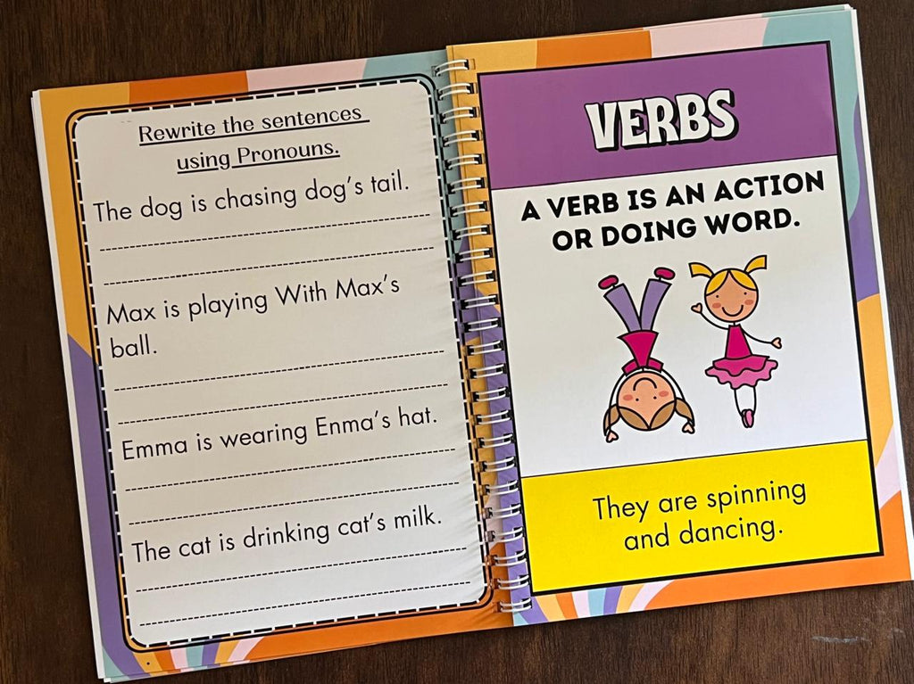 Deals @199 - Learning Grammar Book for Kids. Exploring all parts of speech. Grammar made easy for kids.