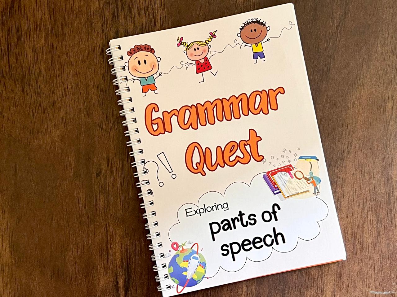 Deals @199 - Learning Grammar Book for Kids. Exploring all parts of speech. Grammar made easy for kids.